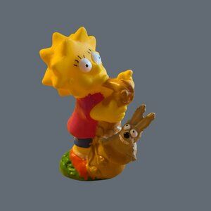 10/$25 Lisa Simpson Camping Backpack Figure – 1990 Burger King Simpsons Toy